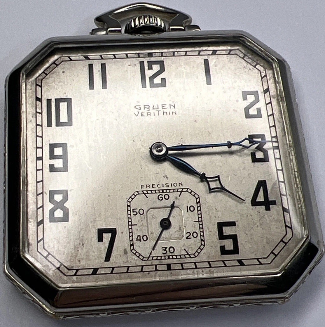 GRUEN VeriThin Precision 17 Jewels V4 Mvmt Octagon Vintage Art