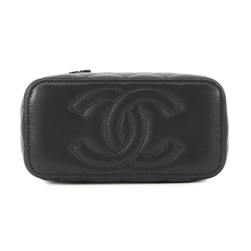 CHANEL Matelasse Chain Vanity Lambskin Black AP1472 - Picture 3 of 17