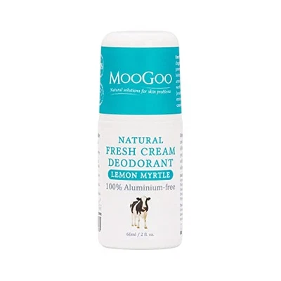 MooGoo Natural Deodorant Lemon Myrtle - Non-Irritating, Bicarb & Aluminium-Free