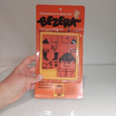 Vintage 1971 COLORFORMS BEZERK The Impossible Puzzle Picture Slide Tile Game USA