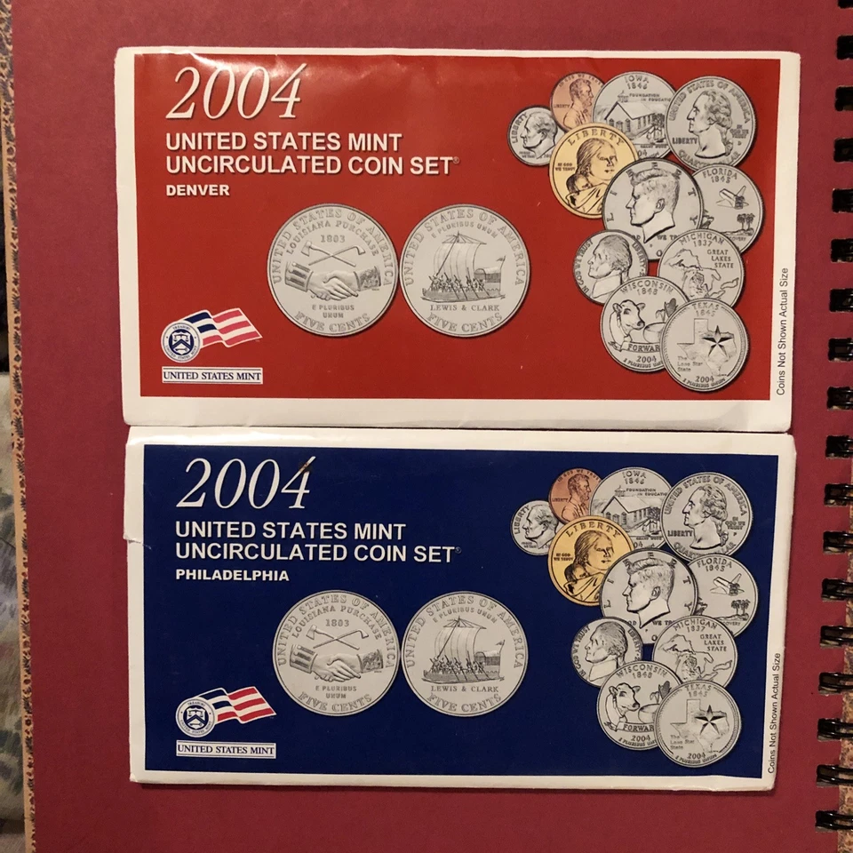 2001-2005 US Mint Sets Lot Of 5 P And D Mint Sets Uncirculated COAs OGP - Image 4 of 4