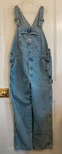 Original Vintage American Made Lee Denim Latzhose, Mid Fade, 36/32