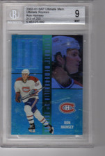 2002-03 BAP Ultimate Mem. Ultimate Rookies Ron Hainsey #/250 BGS 9