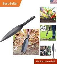 Willow Leaf-Shaped 12-Inch High-Carbon Steel Garden Trowel for Easy Planting