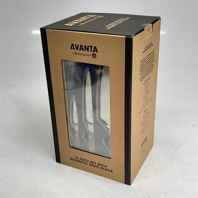 MESSERMEISTER (10 PIECE) Avanta Pakkawood Knife Set Brazilian Brown L8000-10S