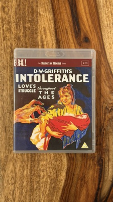 #ad DW Griffith Intolerance 1916 OOP Region B Blu ray Eureka Masters Cinema READ $19.99