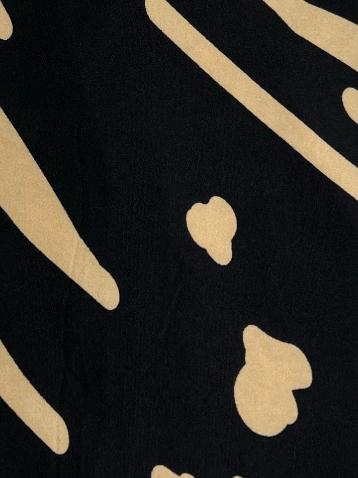 Leggings LuLaRoe TC2 Alto Curvilíneo 2 NEGROS Animal Salvaje Selva LEOPARDO Tigre Informal Foto 2 de 4