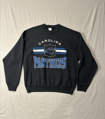 Vintage North Carolina Panthers Black Crewneck 1995 Size XL Salem