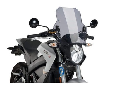 Puig Fledermausscheibe Motorrad Windschutzscheibe Dark Smoke für Zero SR (19-24)