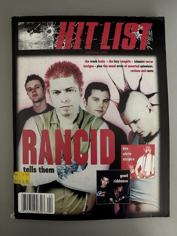 Hit List Music Magazine | Rancid Cover Story | April/May 2002 