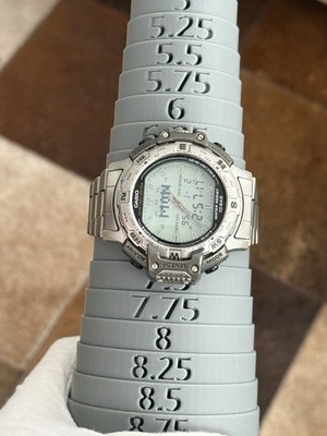 Rare Vintage Casio Pro Trek Twincept PRT-500 Titanium Ana