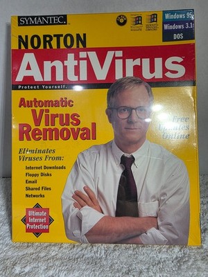 Norton AntiVirus 2.0 MS Windows 95 Retail Box Symantec BRAND NEW/SEALED