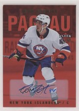 2021 Upper Deck Fleer Ultra Red Rainbow Foil 14/25 Jean-Gabriel Pageau Auto s9z
