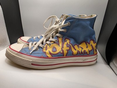 Converse Golf Wang Chuck 70 High Blue Canvas Sneakers Size 10.5 Tyler Creator 