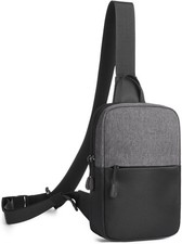 Small Chest Bag Mini Crossbody Sling Bag Dual Pocket Fanny Pack Running Phone Ho