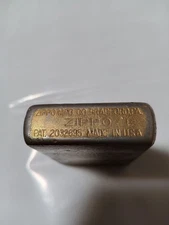 Vintage Zippo 1937 Replica 1985 Solid Brass Lighter Used