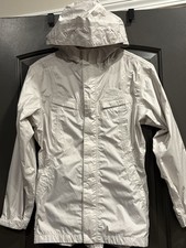 The North Face Rain Jacket Youth XL 18/20 OffWhite Hyvent 2.5 Waterproof Hiking