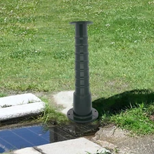 Water Pump Raised Base, Hand Water Pump Stand Green 12mm/0.5in for Parks, Yards