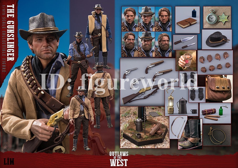 LIMTOYS レッドデッドリデンプション2 リムトイズ threea New Limtoys LIM008 1/6 Red Dead Redemption Arthur 12
