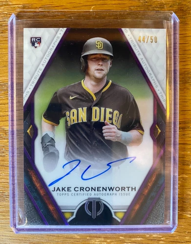 2021 Topps Tribute Jake Cronenworth Auto Purple /50 SSP RC Rookie Padres
