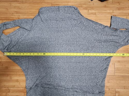 NWT Free People Londontown Thermal Top Sweater Pullover Knit Deep Ocean Women XL - Picture 4 of 10