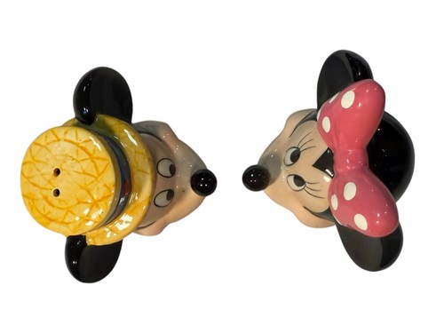 Saleros y pimenteros de cerámica coleccionables de Mickey y Minnie Mouse de Disney - Imagen 2 de 5