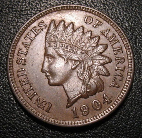 OLD US COINS 1904 BU UNC INDIAN HEAD CENT PENNY HIGHGRADE CHOICE BEAUTY