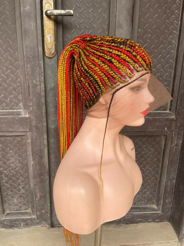 AFRICAN BRAIDED PONYTAIL WIGS ON 360 LACE CLOSURE 38" - Picture 3 of 3
