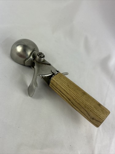 MYERS Deluxe Disher Ice Cream Scoop Stainless with Wood Handle 8” - Picture 6 of 9