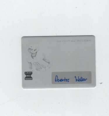 2024  Trinity auto Printing Plate #1/1 Devontez Walker North Carolina Tar Heels