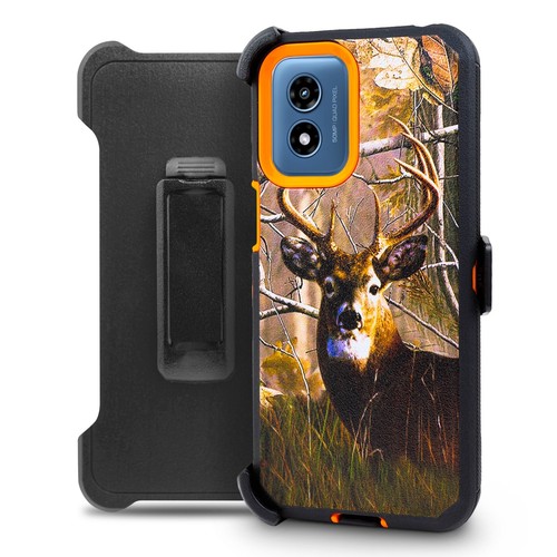 For Motorola G Play 2024 Case Built in Screen Holster Belt Clip + Fast Charger - Picture 43 of 77