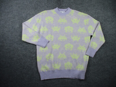 ZARA Space Invaders Sweater Adult S Knit Pullover Long Sleeve Womens NWT NEW