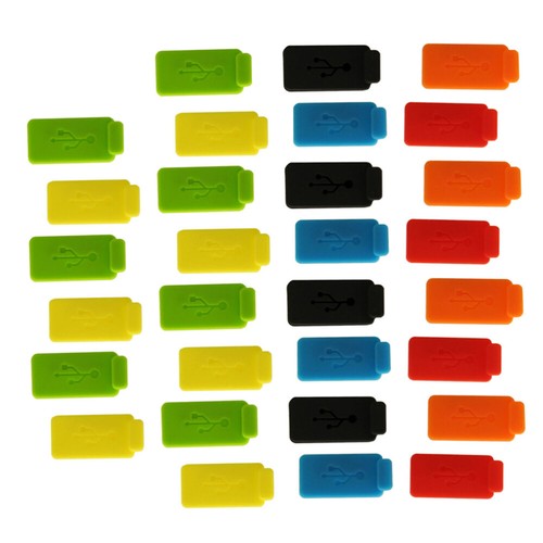 30pcs Silicone Plug USB Port Plug Charger Port Protector fashion plug cover - 第 6/12 張圖片