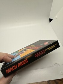 Mach Rider NES Nintendo Complete CIB 5 Screw Hangtab! RARE Near Mint!