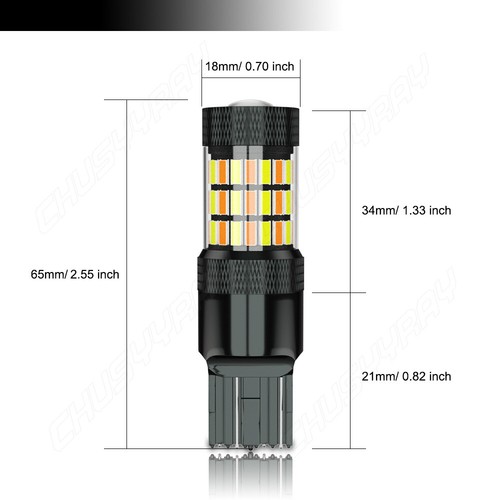 Luz de freno intermitente intermitente intermitente 4 piezas 7443 luces traseras interruptor señal de giro - Imagen 17 de 24