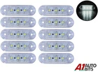 10 Pcs White Led Front Side Marker Lights Lamps Truck Lorry Lgv Hgv Bus 12v 24v