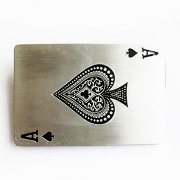 Poker Buckle Mit Pik Ass, Poker, Spielkarte, Gambler, GüRtelschnalle-image