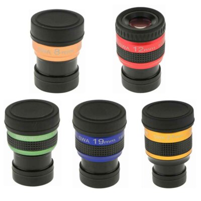1.25'' Telescope Eyepiece Lens SWA 8mm/12mm/16mm/19mm/27mm Super Wide Angle 70°