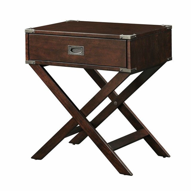 Carlton Nightstand With Charging Station In Espresso Brown 1 Drawer For Sale Online Ebay