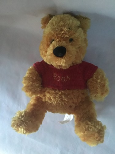 Walt Disney World WINNIE THE POOH PLUSH 7" stuffed animal Beanie Vintage Sweater - Picture 5 of 5