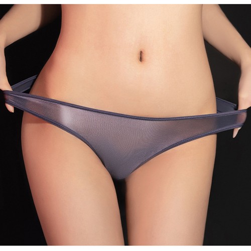 UK Womens Panties Transparent Briefs Ultra Thin Glossy Oil Underwear Lingerie - Picture 10 of 40