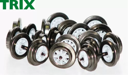 Trix Express H0 E36669300 DC-Gleichstrom Radsatz Doppelspeiche (10 Stück) - NEU