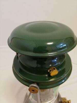 Rare Vintage Vapalux M1 kerosene lantern Green Silver made