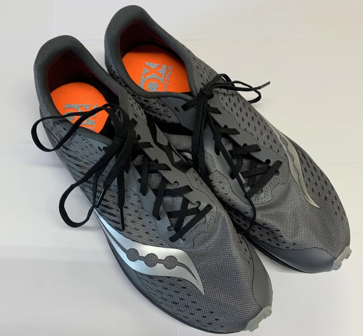 Saucony Mens Kilkenny XC 8 Spike S29068 2 Gray Running Shoes Lace Up Size 10