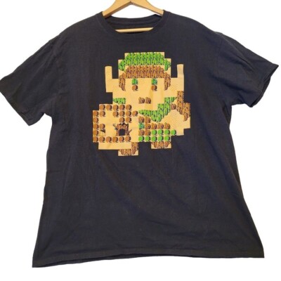 Lootcrate Lootwear Exclusive Legend of Zelda Link 8-Bit Map Tee T-shirt Size XL
