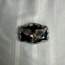 The Great American Buckle Company Belt Buckle Eagle Silver Toned 🔥🔥🔥