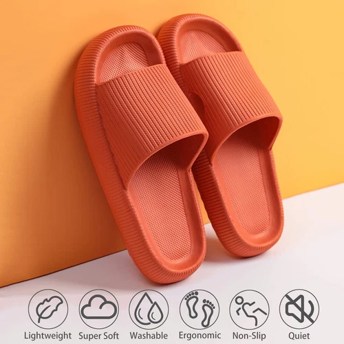 Cloud Slippers for Women and Men Cozy Pillow Slides Anti-Slip Sandals Ultra Soft - Picture 6 of 7