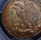 1947 D WALKING LIBERTY HALF PCGS MS 65 UNMISTAKABLE MINT SET ORIGIN GREAT COLOR