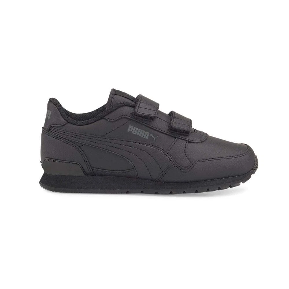 Boys black leather best sale sneakers