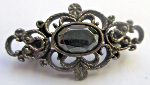 JOLIE ANCIENNE BROCHE METAL Argentée HIRONDELLE Marquée ARCACHON BIJOU D EUR 19,00 - FR